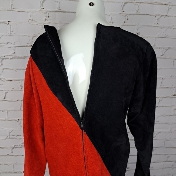 BAGATELLE Vintage Genuine Suede Leather Shift Dress - Picture 6 of 12